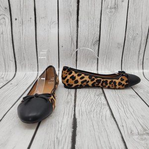 J. Crew Leopard Calf Hair Flats Size 8.5